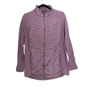 32 DEGREE HEAT Lightweight Down Mixed Media Long Sleeve Jacket Purple XL